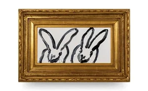 Double Bunny oil painting by Hunt Slonem