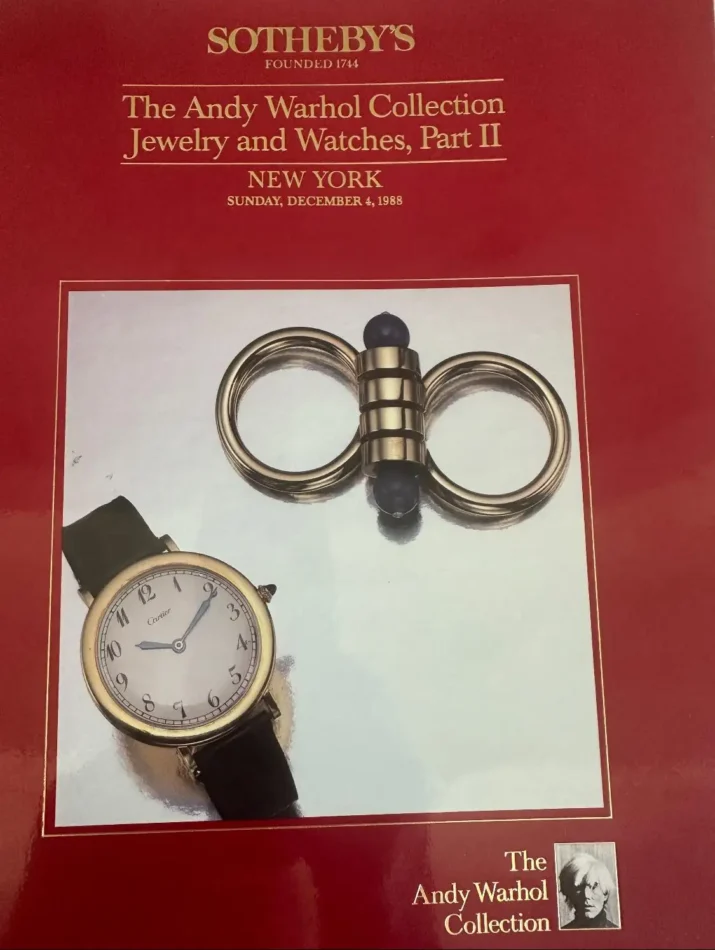 Catalogue de la collection Andy Warhol de Sotheby's 1988