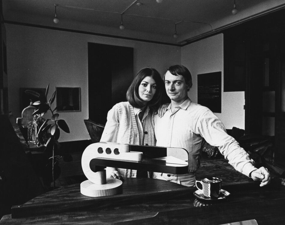 Der Künstler Roy Lichtenstein und seine Frau Dorothy, fotografiert im Jahr 1968