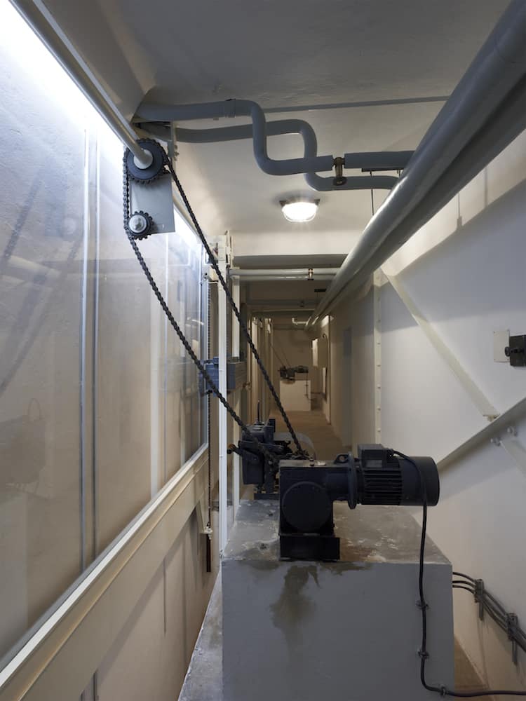 Machine room at Mies van der Rohe's Villa Tugendhat