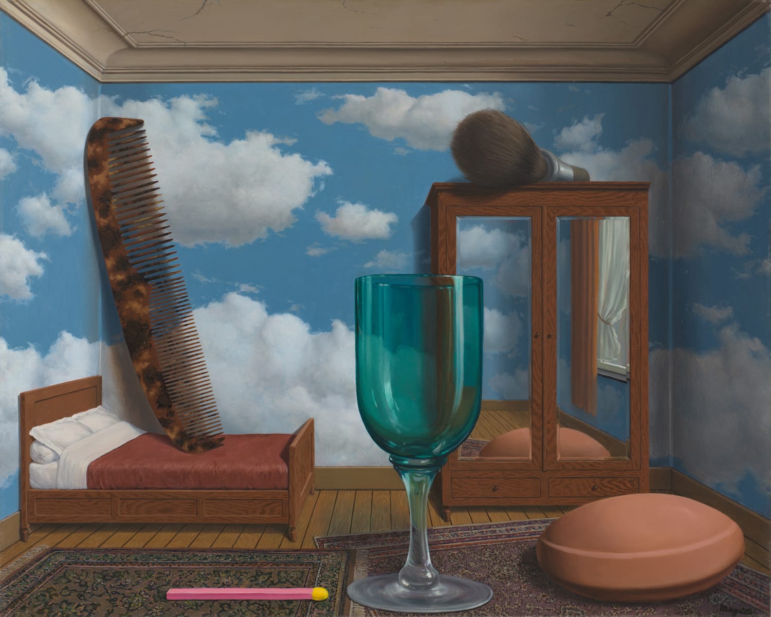 Personal Values, 1952, by René Magritte