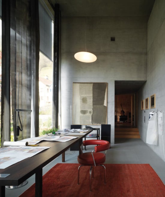architect home office unique small at his hildenstein switzerland home pritzker prizewinning architect peter zumthor keeps an office that reflects socalled brutalist lite home office designs interior workspaces for the workaholic designlover architect home office unique small at his hildenstein switzerland home pritzker prizewinning architect peter zumthor keeps an office that reflects socalled brutalist lite home office designs interior workspaces for the workaholic designlover