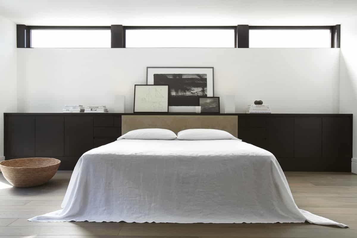 The master bedroom of a tudor-style house in San Francisco that's been updated by Nicole Hollis. Photo by Mark Adams