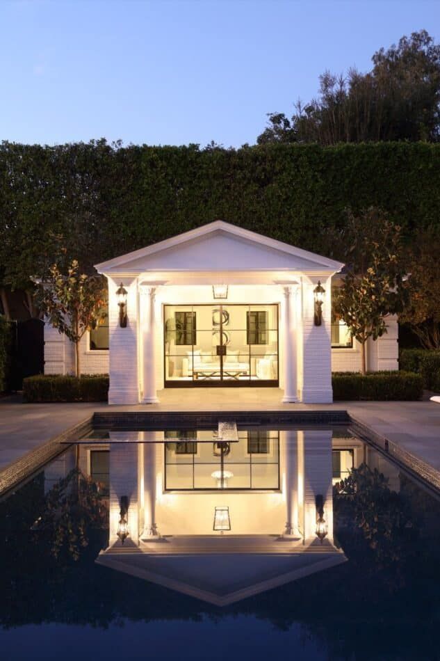 Poolhaus in Beverly Hills, entworfen von David Desmond