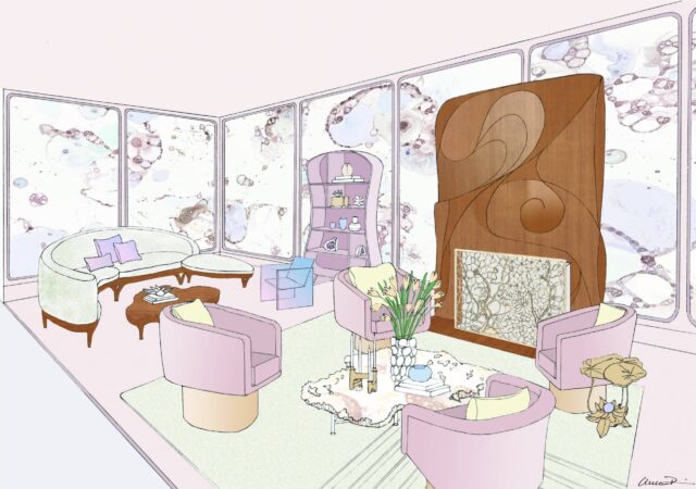 featured image for post: Preview Amy Lau’s Art Nouveau Living Room for the Salon Art + Design