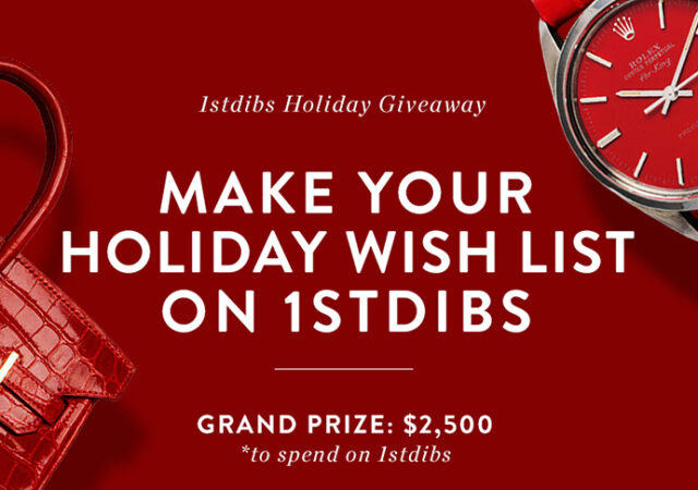featured image for post: 1stdibs 2014 Holiday Giveaway Contest Rules
