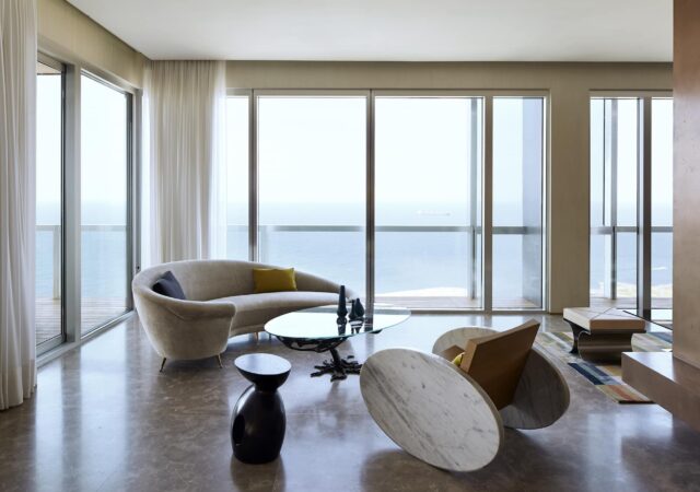 featured image for post: Tour a 16,000-Square-Foot Beirut Apartment Overlooking the Sea