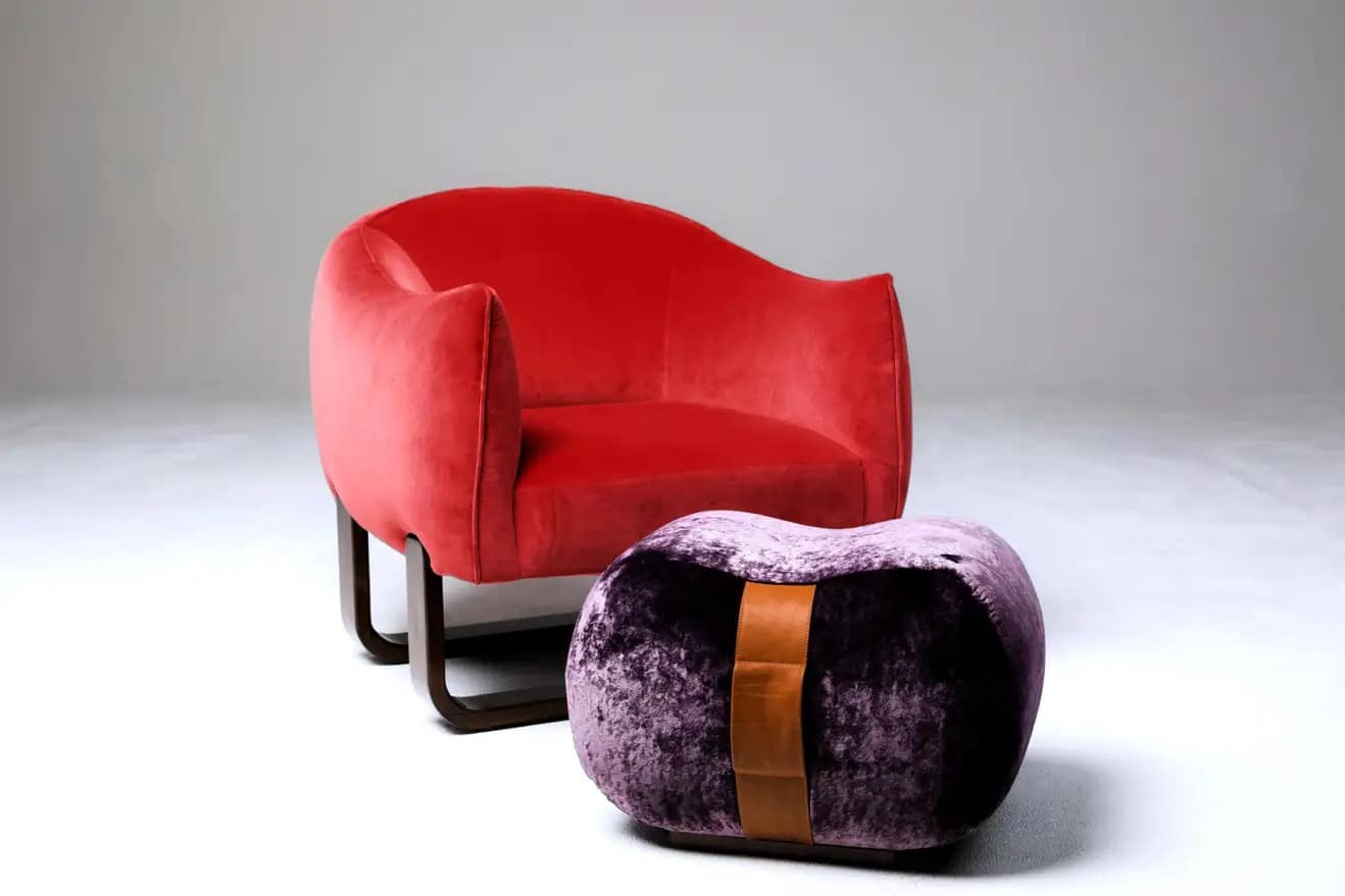 featured image for post: Marie Burgos’s Milo Bean Ottoman Is Portable, Versatile and Downright Huggable