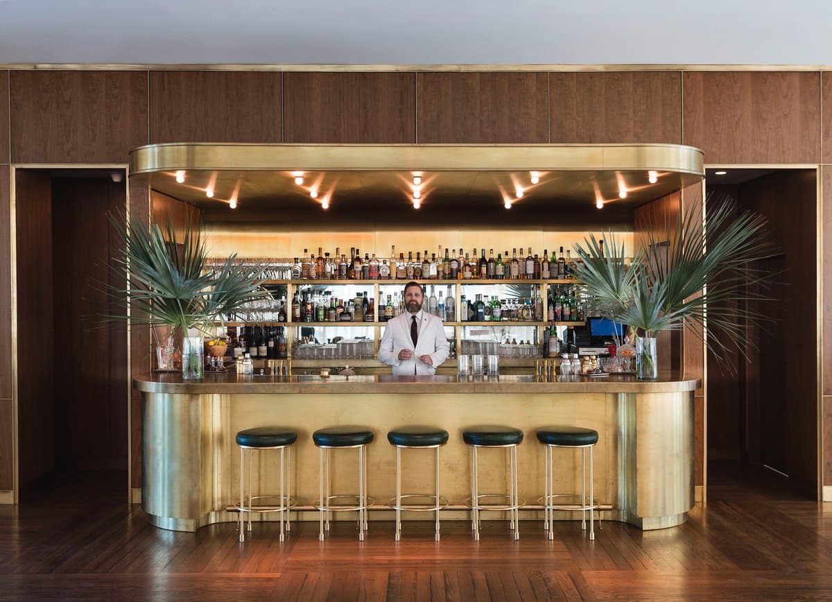 gold hotel bar