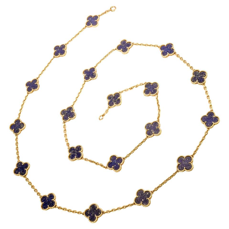 Van Cleef & Arpels Vintage Alhambra Necklace | 1stDibs