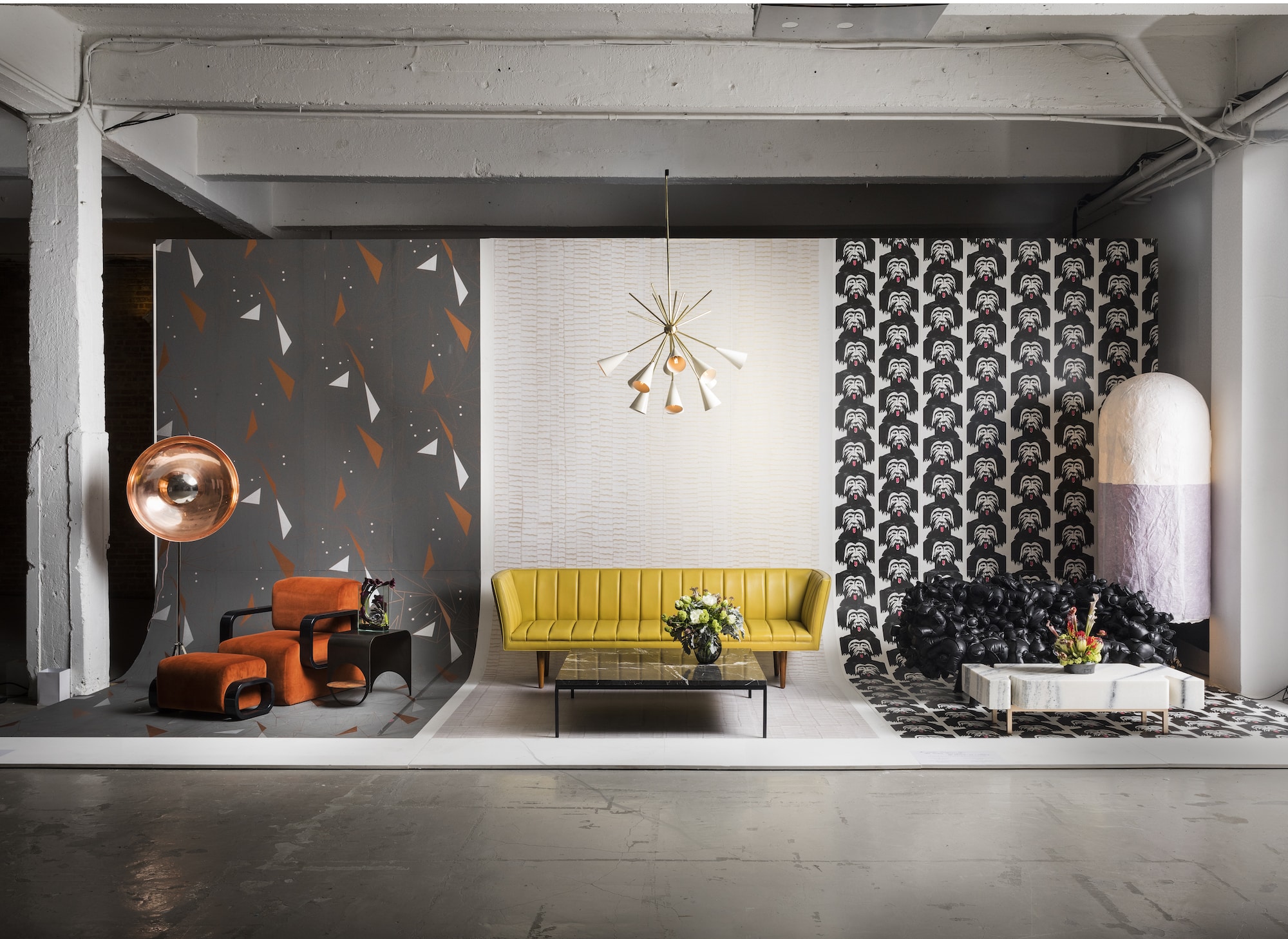 Shawn Henderson, Drew McGukin and Ernest de la Torre's displays for The Designers' Muse