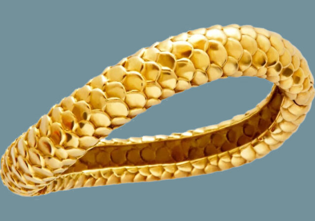 featured image for post: This Curving Angela Cummings Fish-Skin Bracelet Is Spectacular Yet Subtle