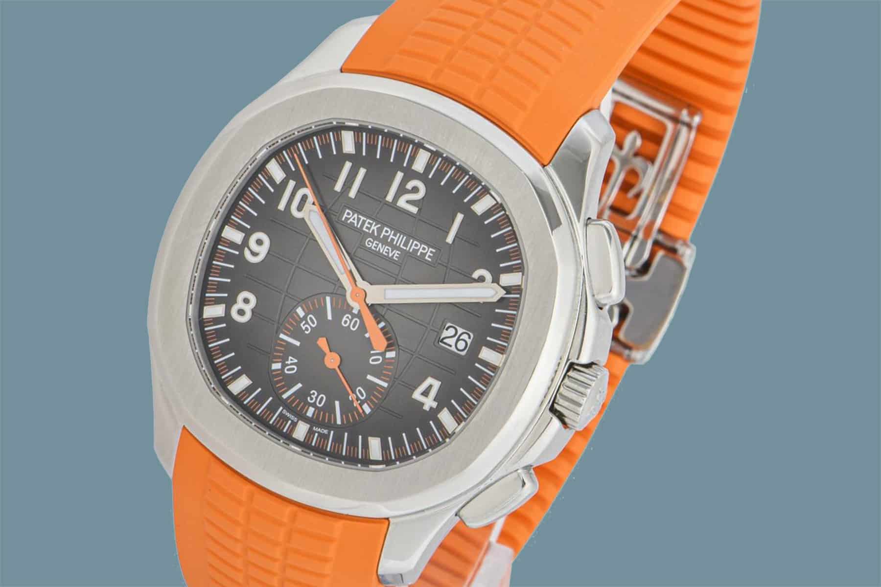 Stylish Year-Round, This Pumpkin-Colored Patek Philippe Aquanaut Feels Especially Right for Fall