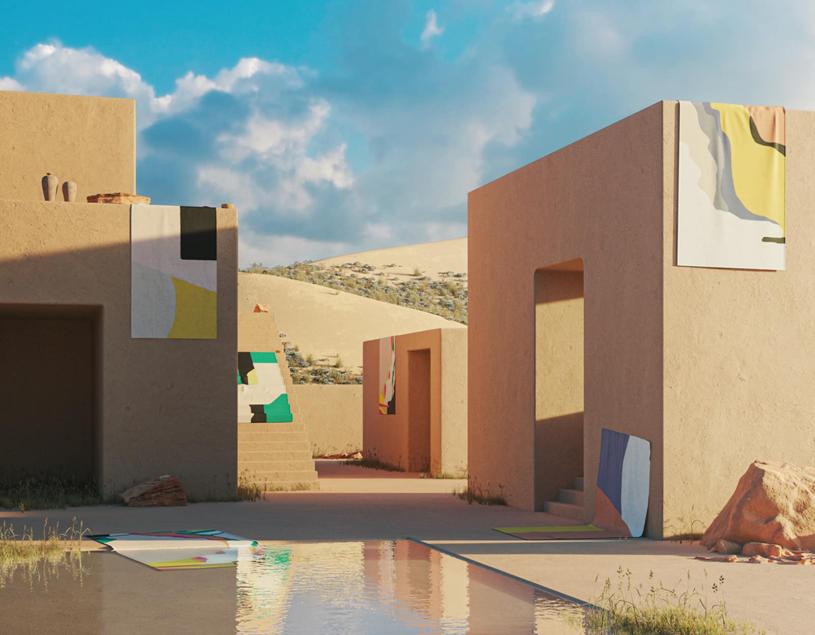 Tantuvi’s New Rugs Were Inspired by the Travertine Quarries of India and the Spanish Steps of Rome