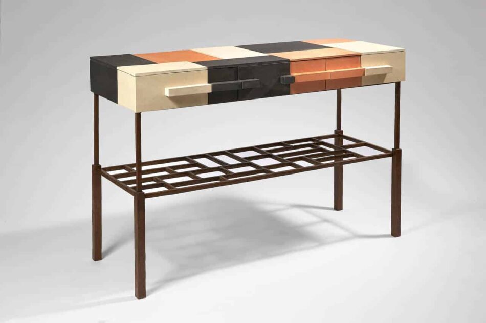 Mattia Bonetti terracotta console
