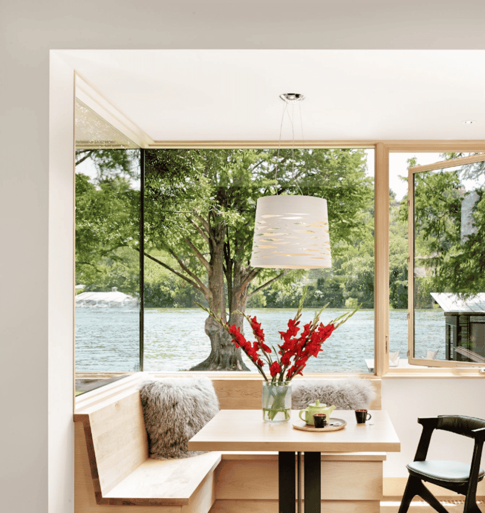 Lake Austin breakfast nook by Fern Santini
