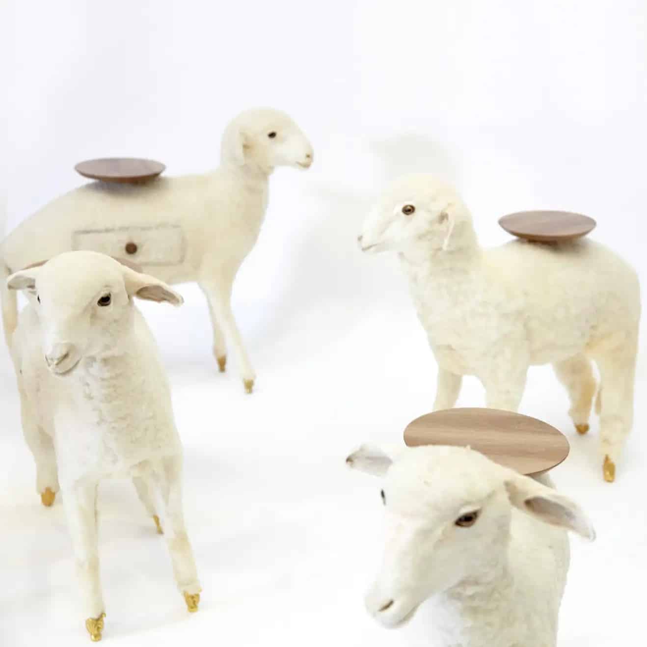 These Surreal and Sustainable Lamb Tables Are Based on a 1942 Dalí Painting