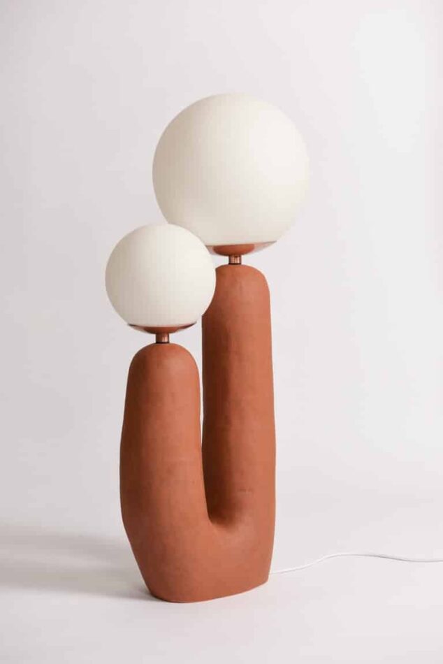 Eny Lee Parker terra-cotta Oo lamp