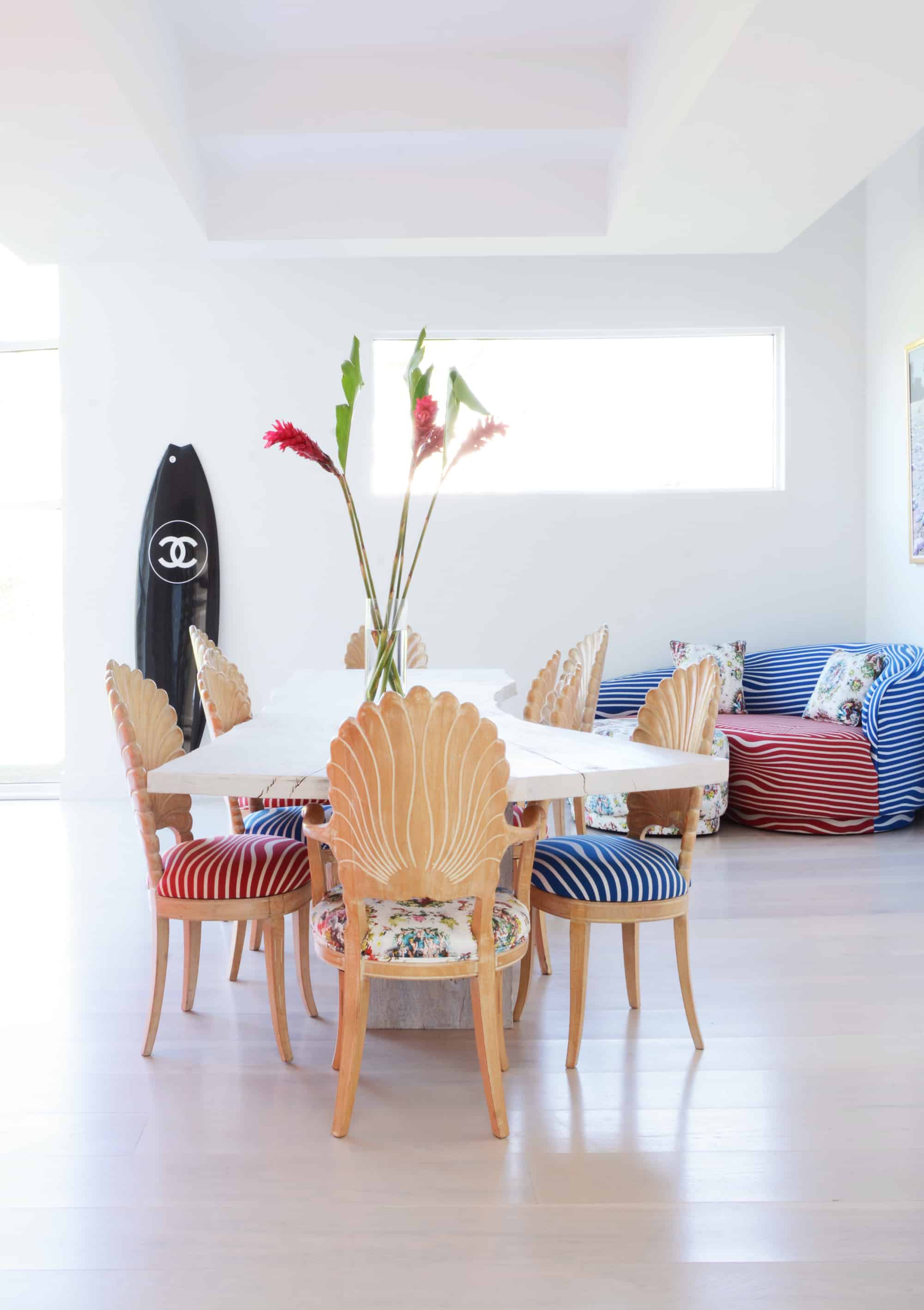 Bridgehampton dining area by Sasha Bikoff