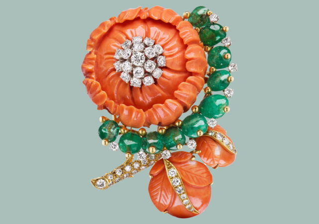 featured image for post: This David Webb Coral Flower Brooch Is Better Than a Bouquet