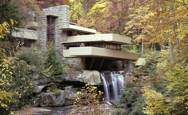 featured image for post: Design Destinations: Frank Lloyd Wright’s Fallingwater
