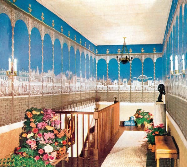 The second floor landing at Casa Amesti.