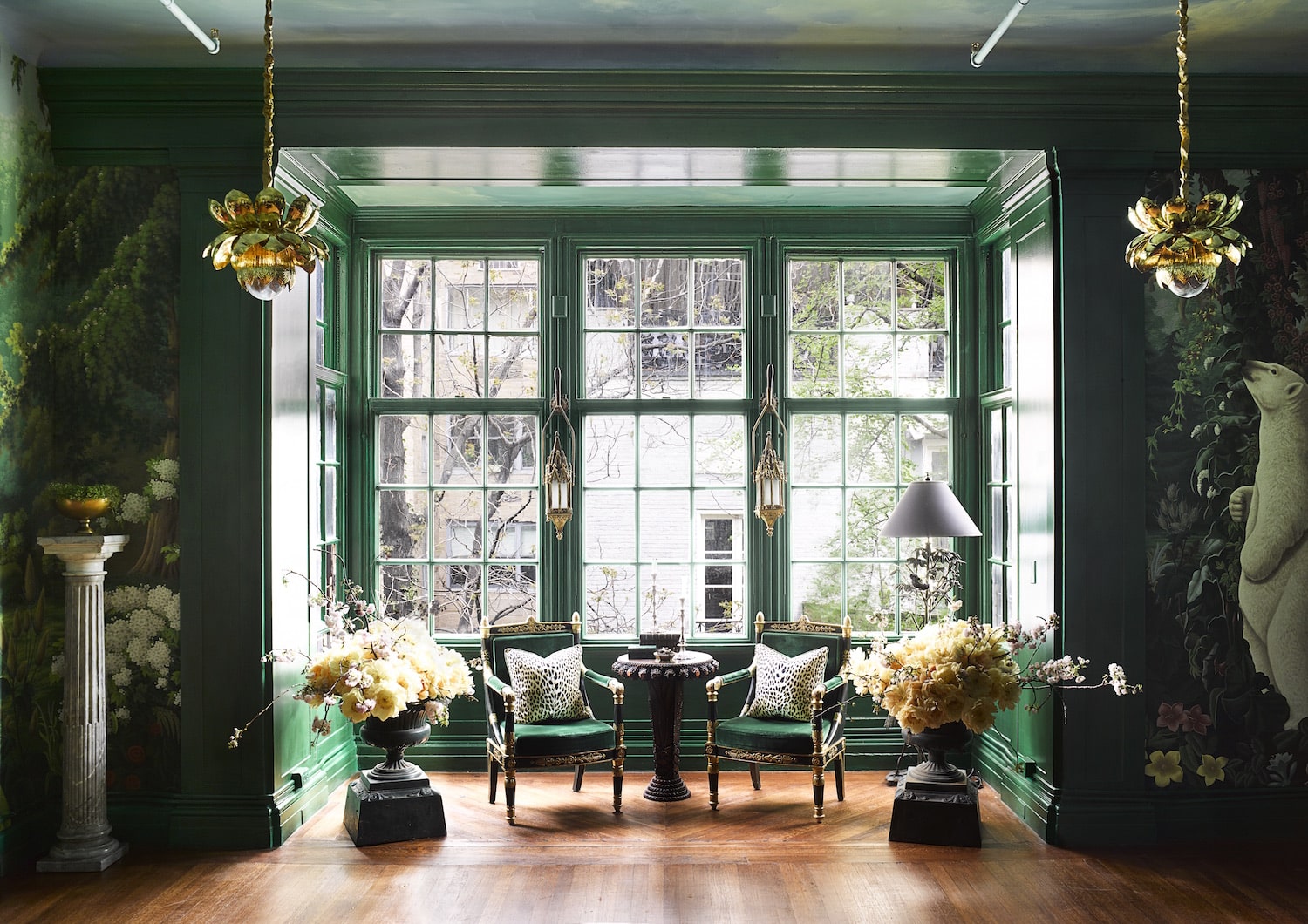 Ken Fulk's menagerie-themed dining room was a smash hit at the 2017 Kips Bay Decorator Show House in New York City.