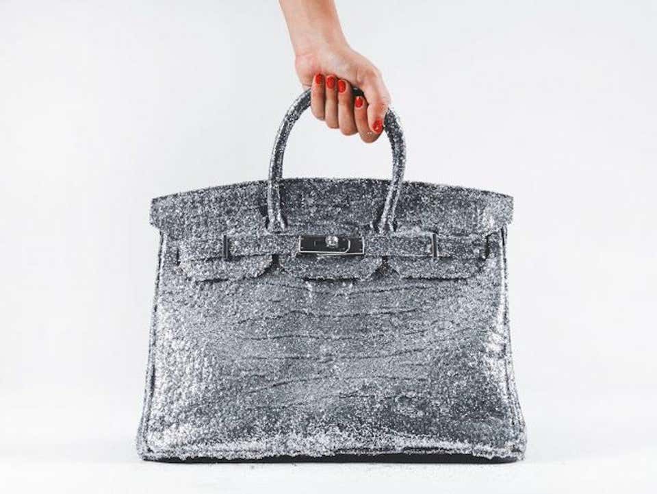 Hermes birkin 25cm shiny Croco moreletii noir black diamond