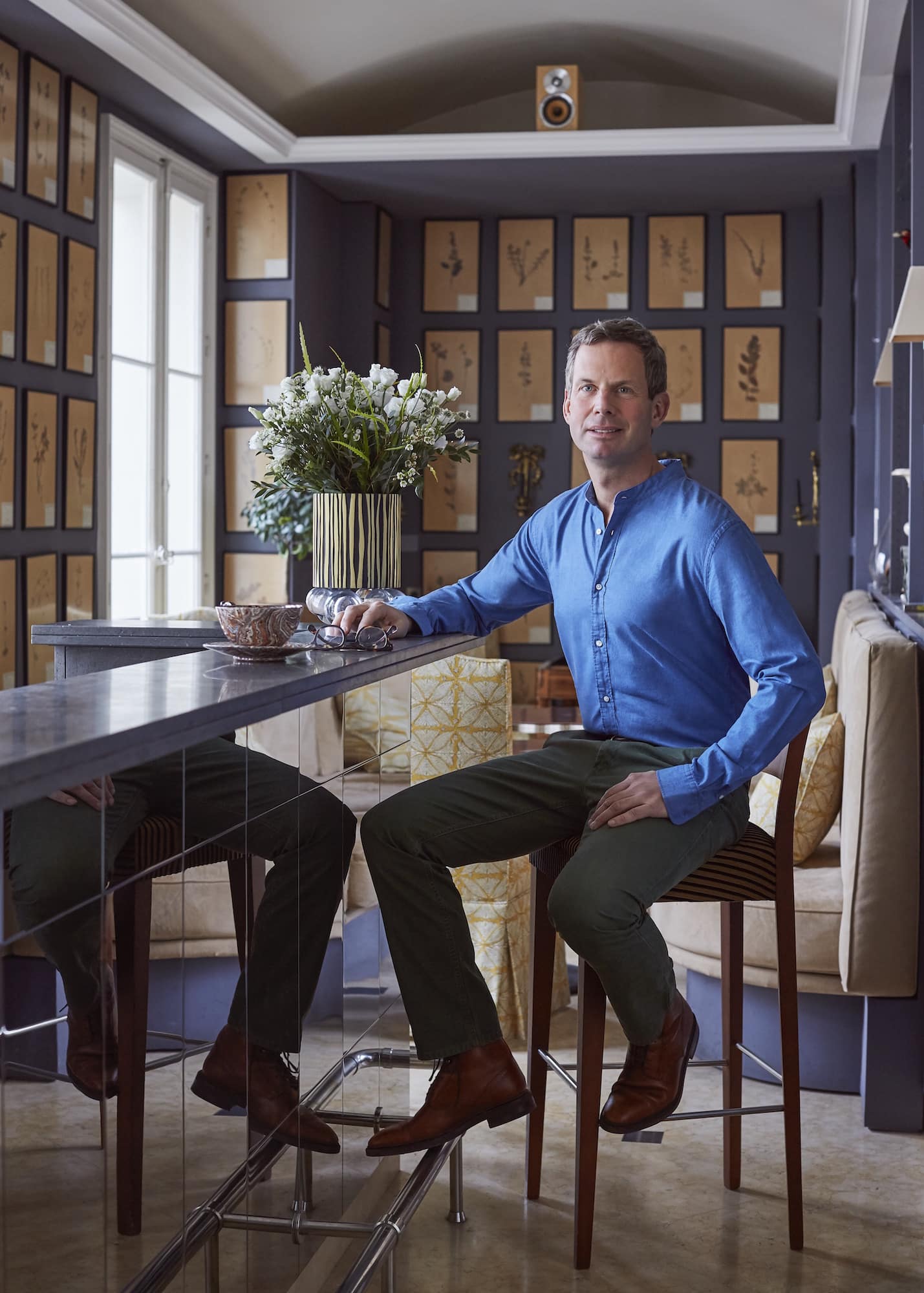 Jamie Creel in his Paris kitchen