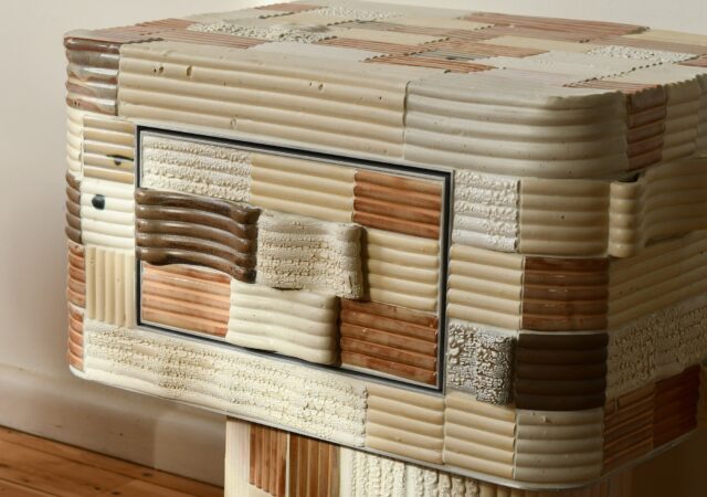 featured image for post: Jeff Martin’s Tiled Sarcophagus Nightstand Conjures Desert Dreams