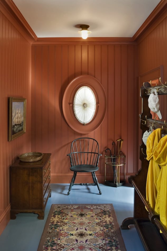Maine mudroom by Jayne Design Studio