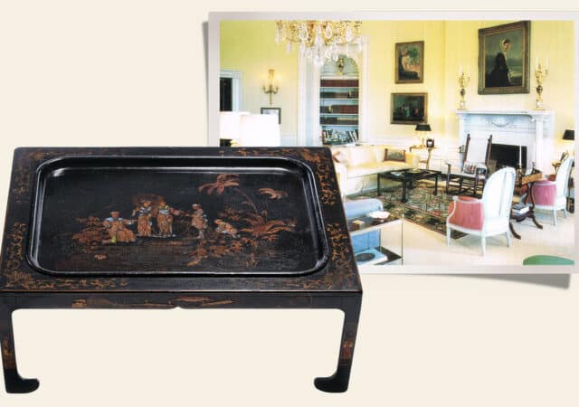 featured image for post: Jackie Kennedy and Sister Parish Placed This Tea Table in the White House