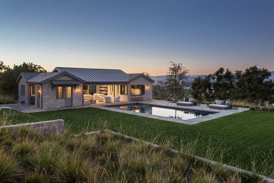 Von Mark Langos entworfenes Poolhaus in Los Angeles