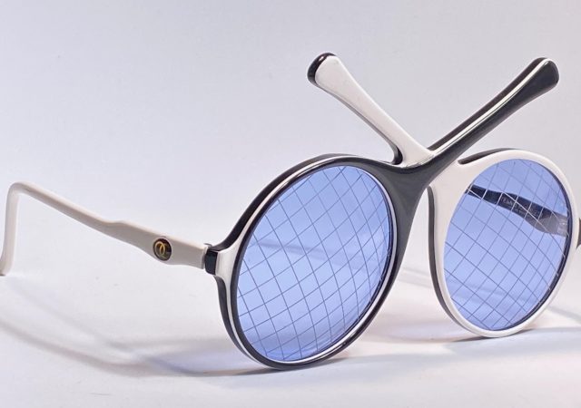 featured image for post: Oliver Goldsmith’s 1980s Tennis-Racquet Sunglasses Bring Quirky Cool to Courtside Style