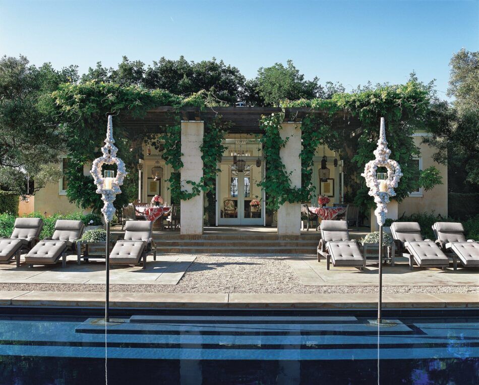 Poolhaus von Fisher Weisman in Sonoma, Kalifornien