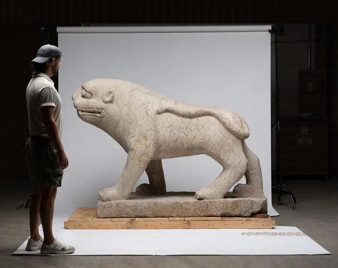 A Pair of Monumental Stone Tigers Protect and Guide Wandering Souls