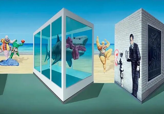 featured image for post: Patrick Hughes’s 3D Painting Takes Us on a Magical Journey through Pop Art History