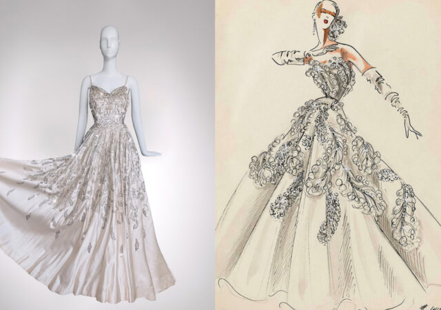 featured image for post: This 1950s Pierre Balmain Gown Is an Haute Couture Gem