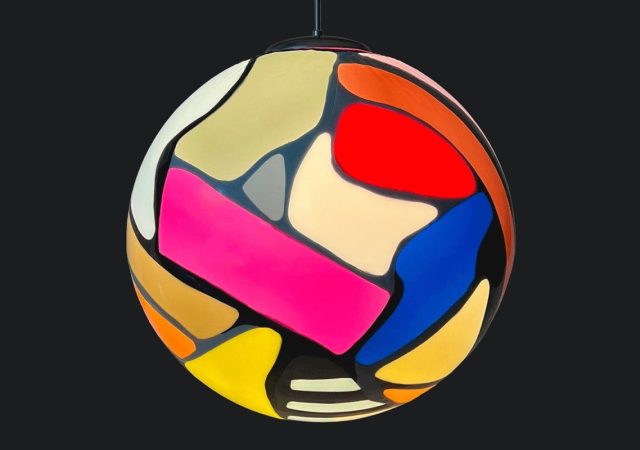 featured image for post: Elyse Graham’s Rainbow-Hued Pendant Light Gives Off a Joyful Glow