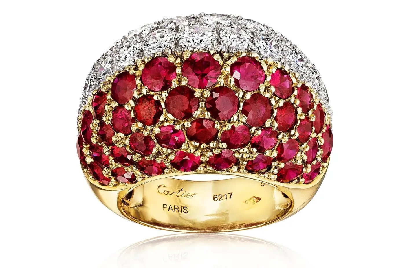 Nothing Says Summer Heat Like This Ruby-Red Cartier Stunner