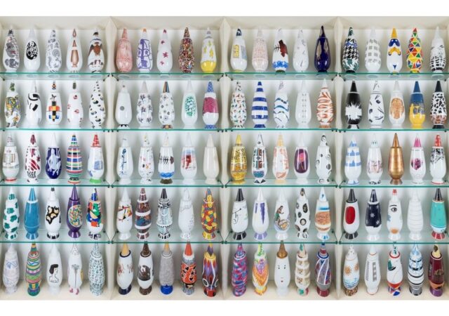 featured image for post: This Rare Set of 100 Alessi Vases Includes Designs by Scores of International Artists