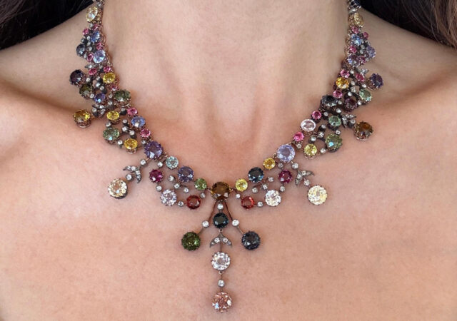 featured image for post: This Victorian Necklace Features a Rainbow of Gems