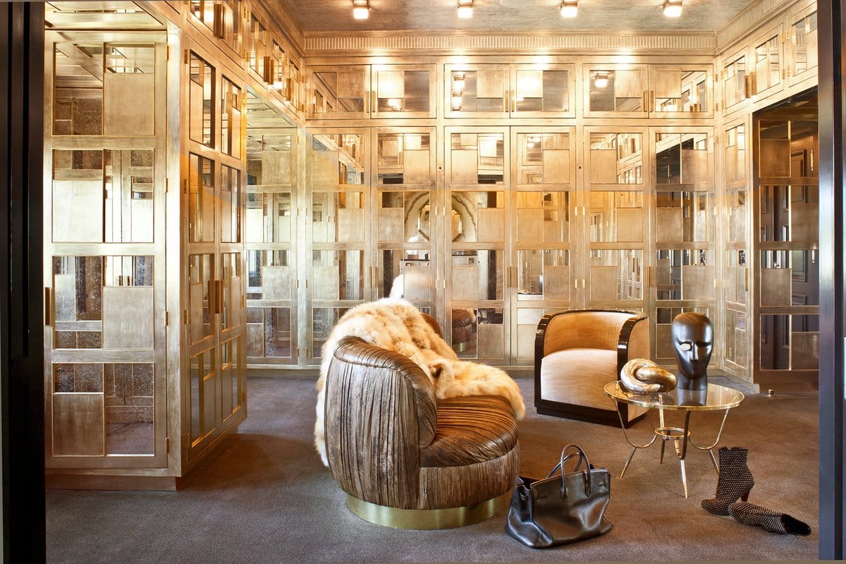 gold closet by Kelly Wearstler