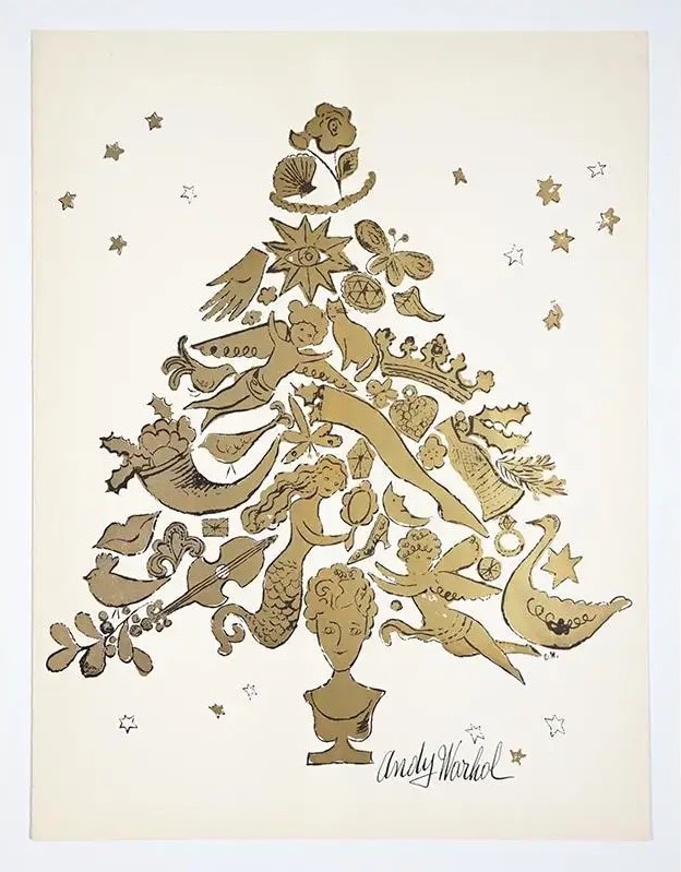 Andy Warhol Piles Up the Gifts in This Fanciful Christmas Print