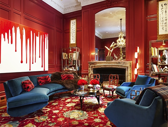 A Dozen Red Rooms The Study At The 2017 Kips Bay Decorator Show House In New York City William T Georgis Employed A Ruby Hue From Floor To Ceiling Giving Contemporary Jolt