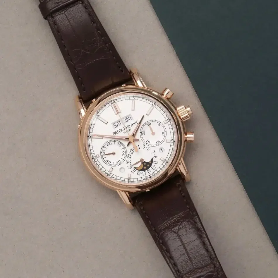 Patek Philippe, Komplizierte Uhren, Roségold, Chronograph, 5204R