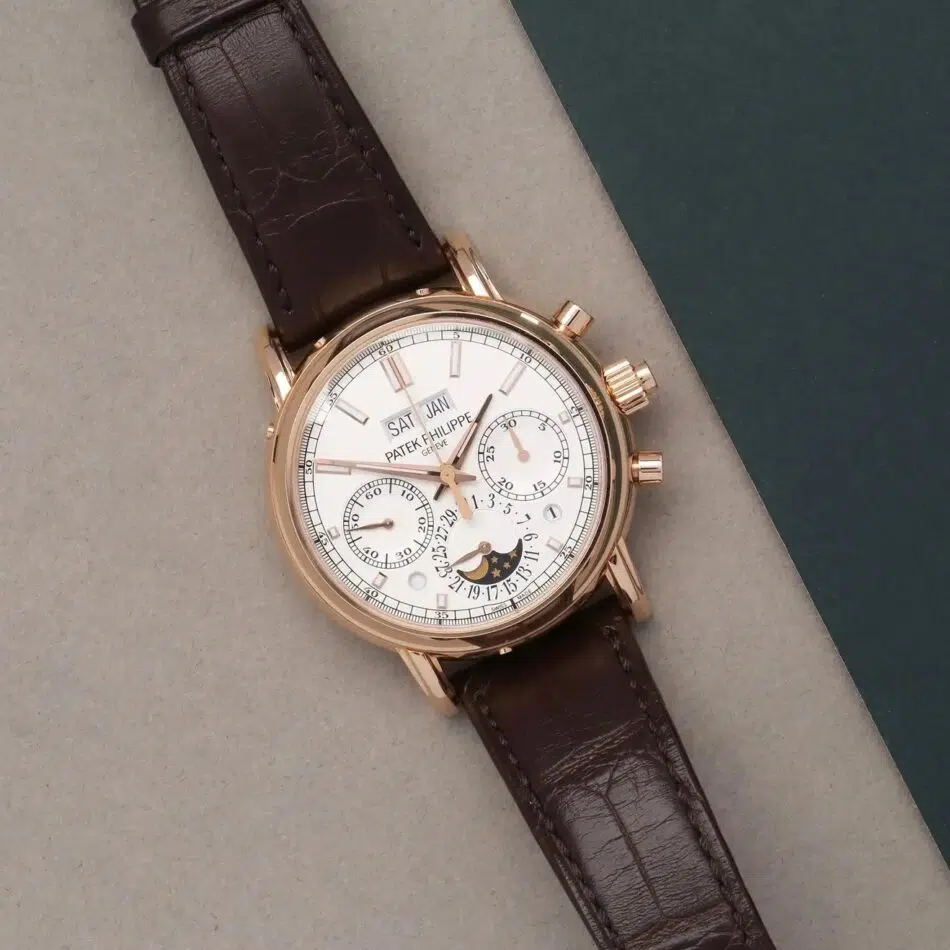 Patek Philippe, Komplizierte Uhren, Roségold, Chronograph, 5204R