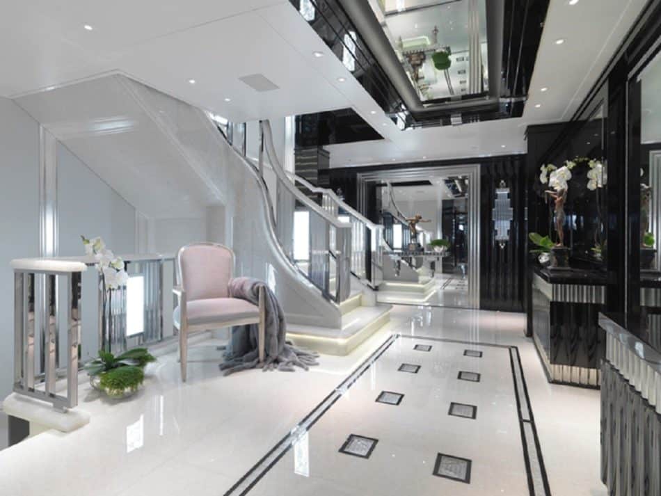 Silver Angel yacht entryway