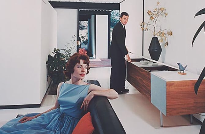 Can you name the type of case piece? Case Study House #21, Bailey House, Julius Schulman, 1960. Offered by IFAC Arts.