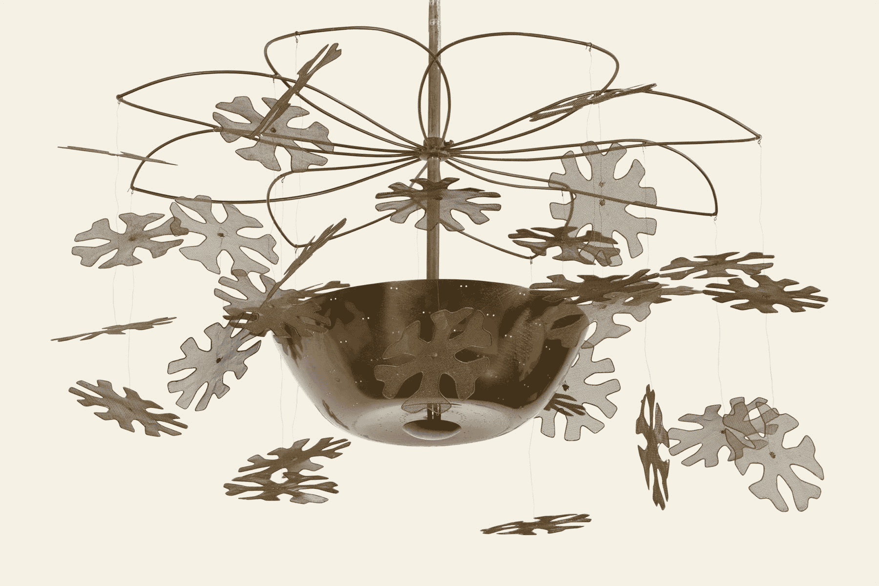 Paavo Tynell’s Snowflake Chandelier Warms Up Any Room
